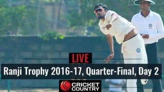 Live Cricket Score Ranji Trophy 2016-17, Quarter-final, Day 2: TN qualify for semis